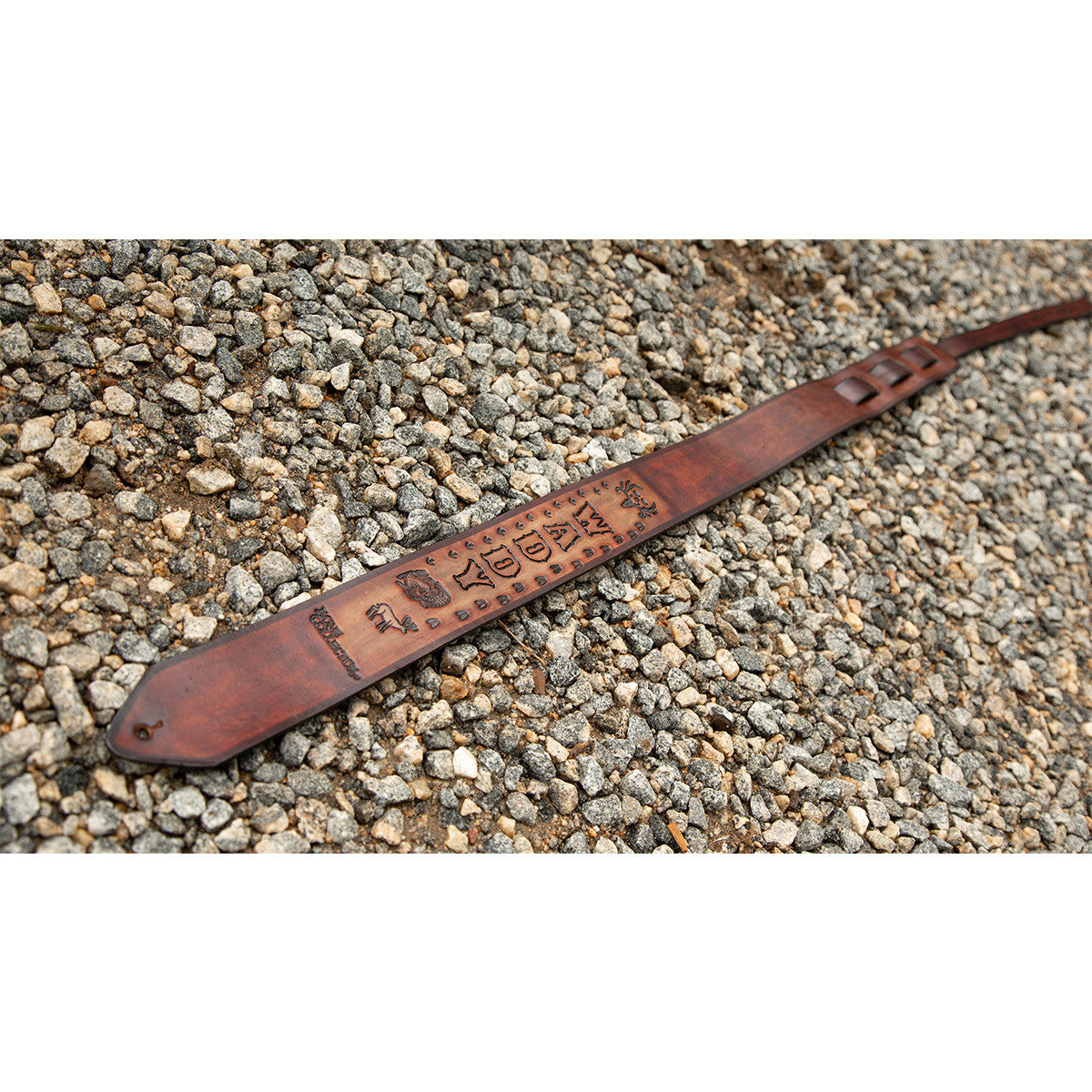Bone Collector Custom Leather Guitar Sling