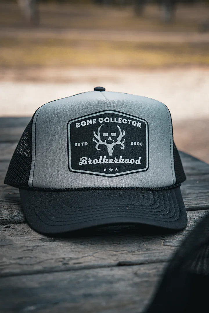 Brotherhood Classic Foam Trucker front on farm table