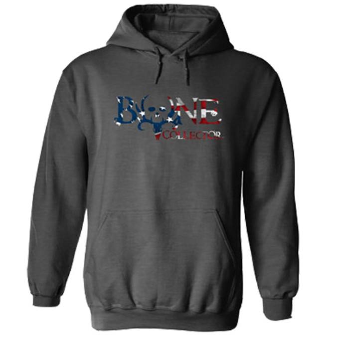 Stars & Stripes Hoodie Black Charcoal