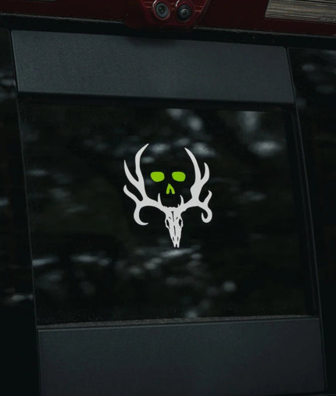 Bone Collector Skull Decal 4"