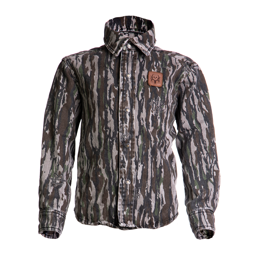 bc raskulls long sleeve button-up shirt front