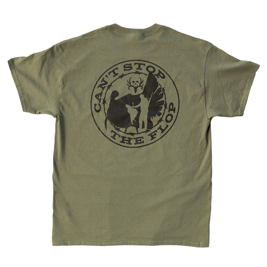 can't stop the flop cstf 2023 green tee back