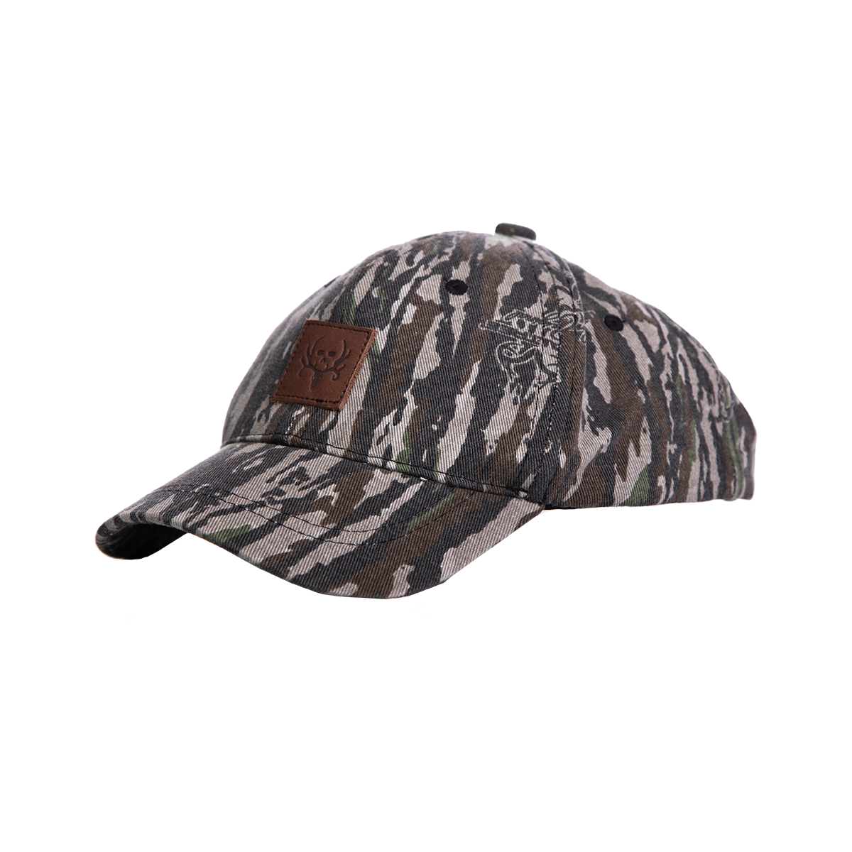 bcraskulls youth camo cap front side