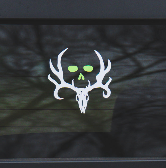 Bone Collector Skull Decal 4"
