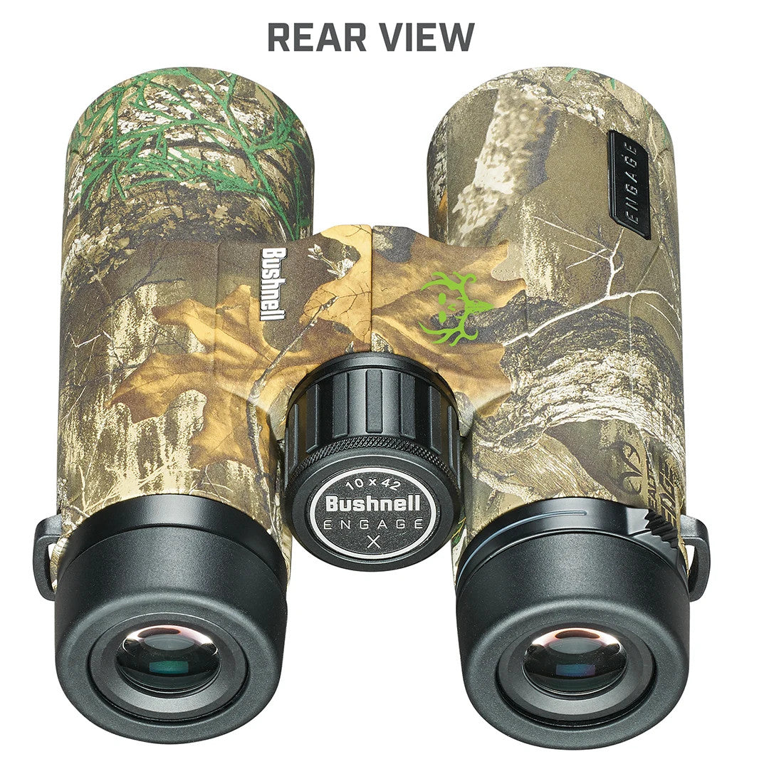 10X42mm Engage X Real Tree Edge Bone Collector Binoculars front view