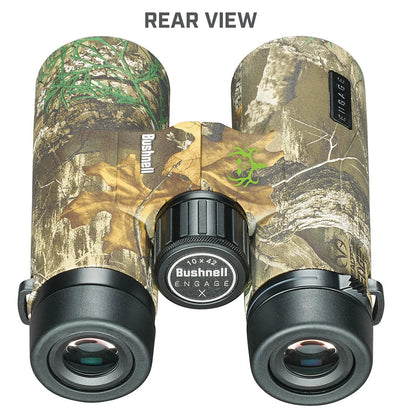 10X42mm Engage X Real Tree Edge Bone Collector Binoculars front view