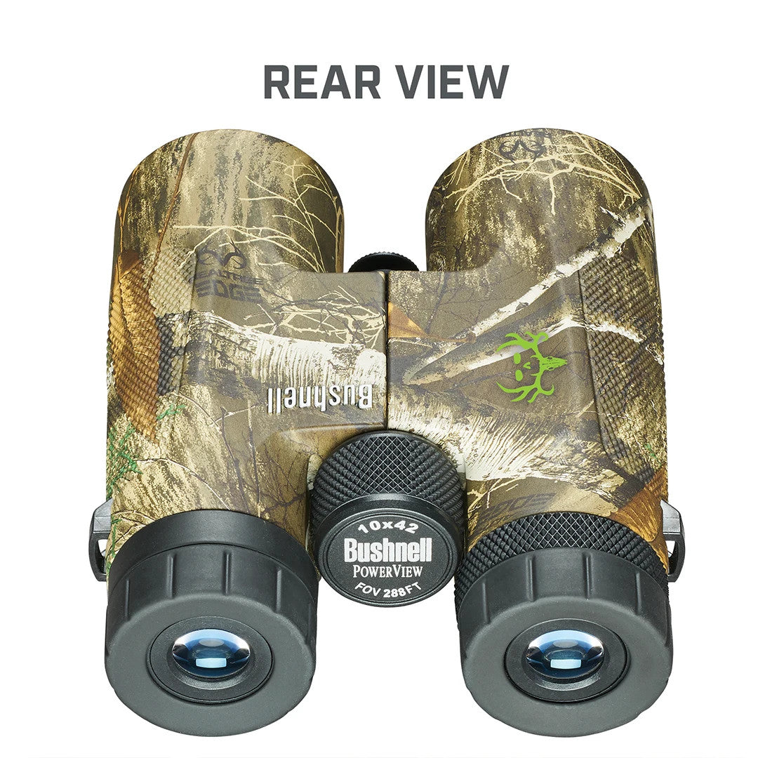 10X42mm Powerview Real Tree Edge Bone Collector Binoculars rear view