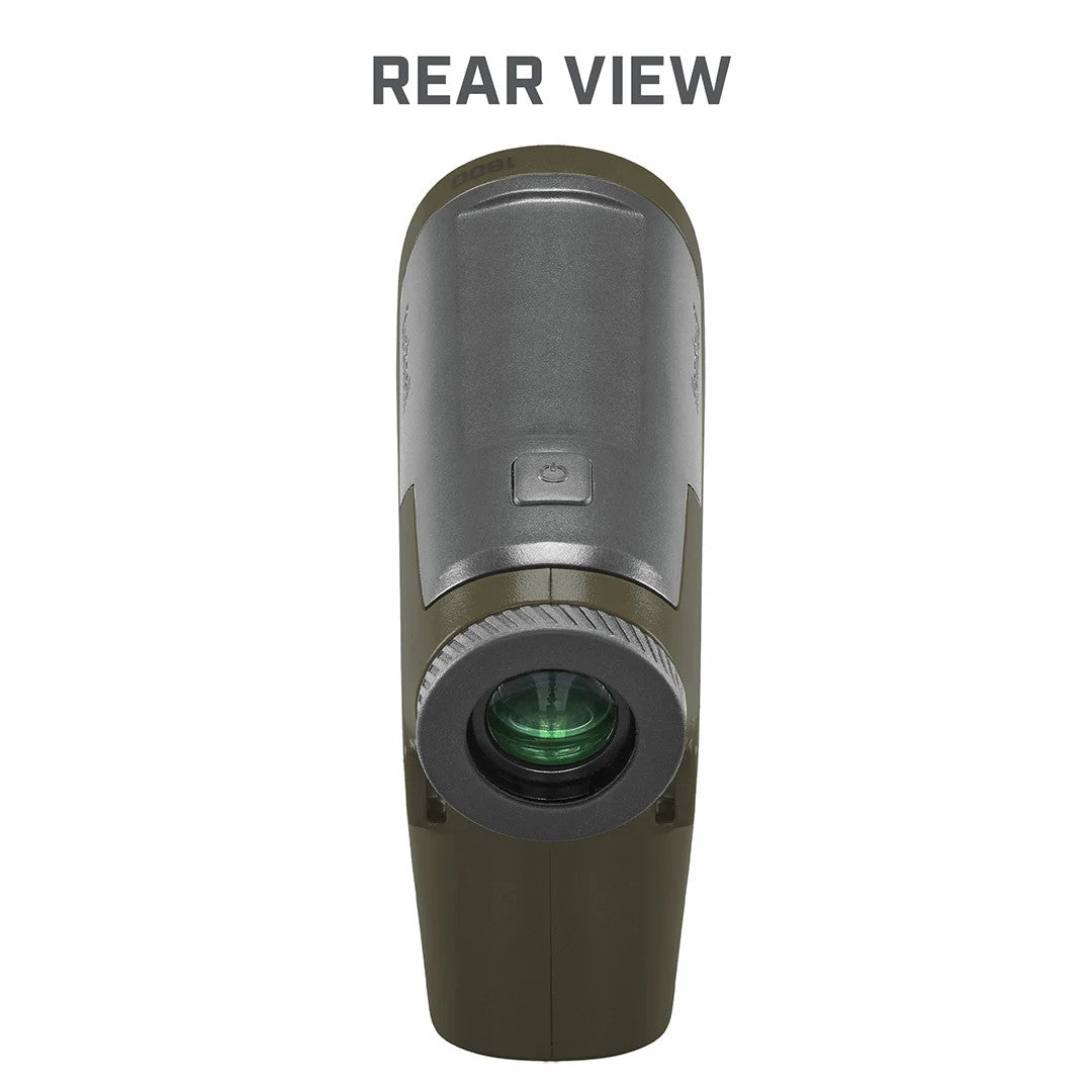 6x25 Bone Collector 1800 Black Gray Laser Range Finder Gen2 rear view
