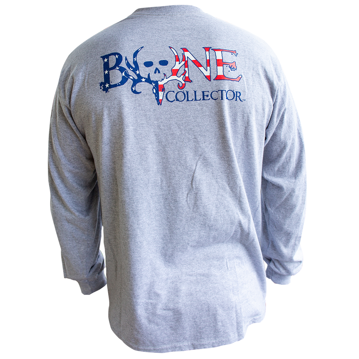 American Flag BC Logo L/S - Grey / Americana