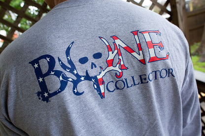 American Flag BC Logo L/S - Grey / Americana