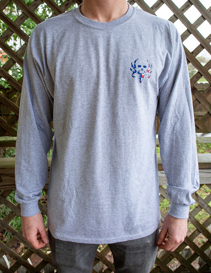 American Flag BC Logo L/S - Grey / Americana