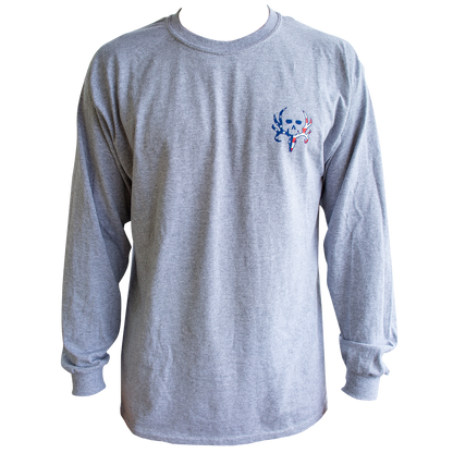 American Flag BC Logo L/S - Grey / Americana