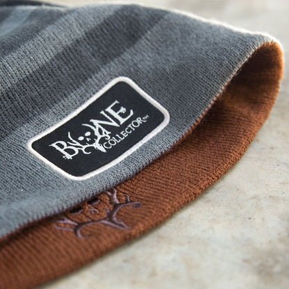 Acrylic Stripes Reversible Beanie