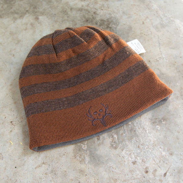 Acrylic Stripes Reversible Beanie