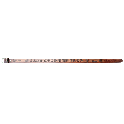 Bone Collector Can't Stop The Flop Adult Leather Belt