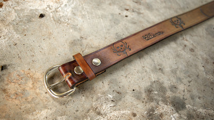 Bone Collector Custom Adult Leather Belt