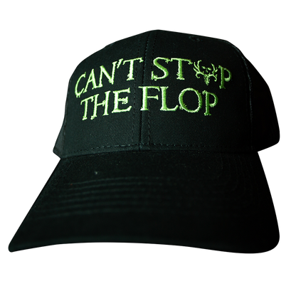 Can't Stop The Flop Black Mesh Back Cap