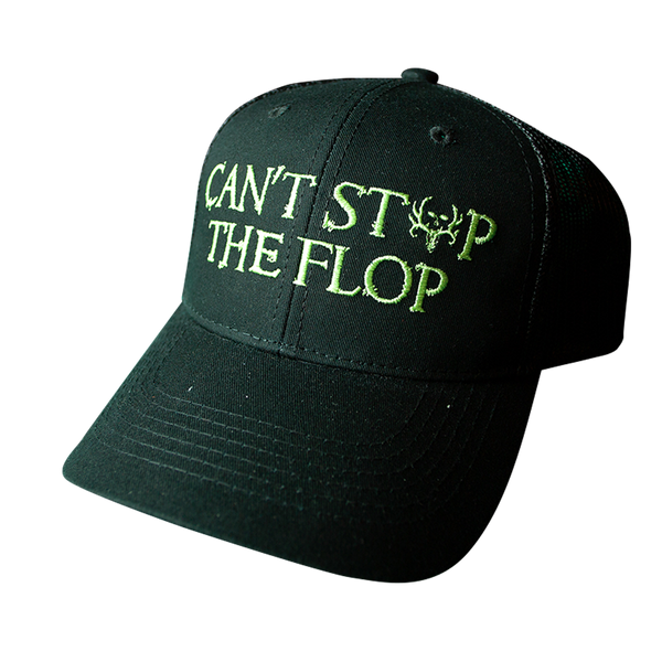Can't Stop The Flop Black Mesh Back Cap