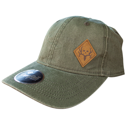 Women's Leather Patch Pony Tail Holder Hat