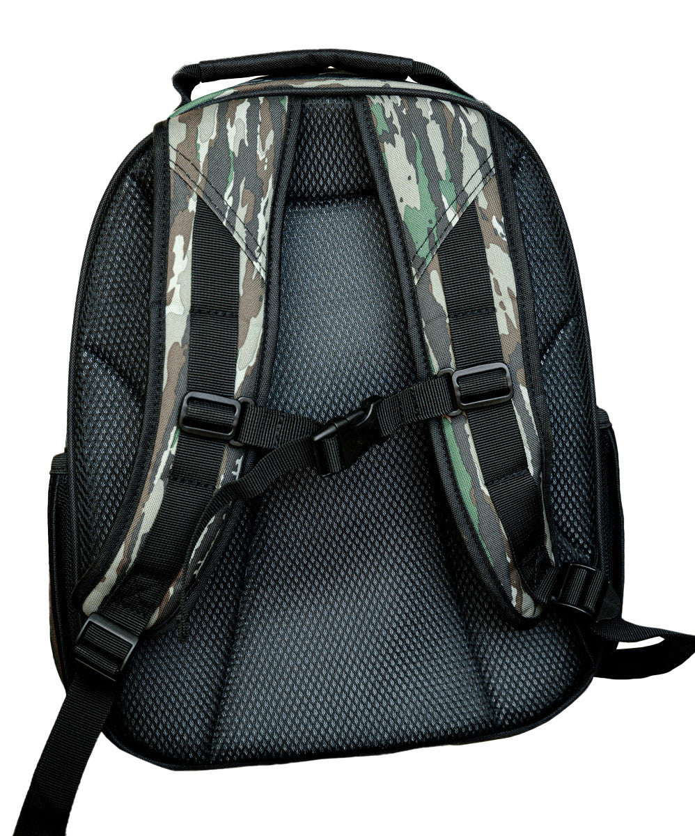 BC Raskulls Realtree Original Camo Backpack front pocket back