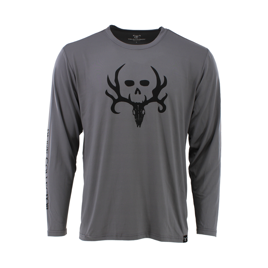 Bone Collector Long Sleeve Performance Shirt - Cool Gray