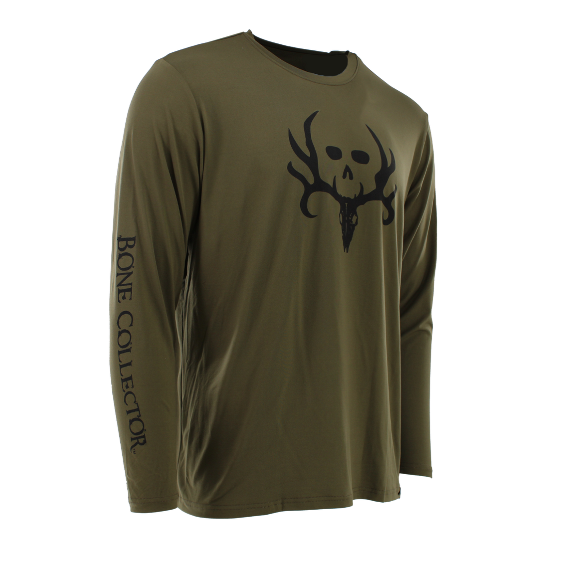 Bone Collector Long Sleeve Performance Shirt - Olive Night