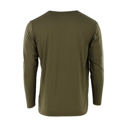 Bone Collector Long Sleeve Performance Shirt - Olive Night