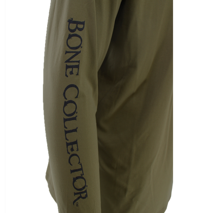 Bone Collector Long Sleeve Performance Shirt - Olive Night