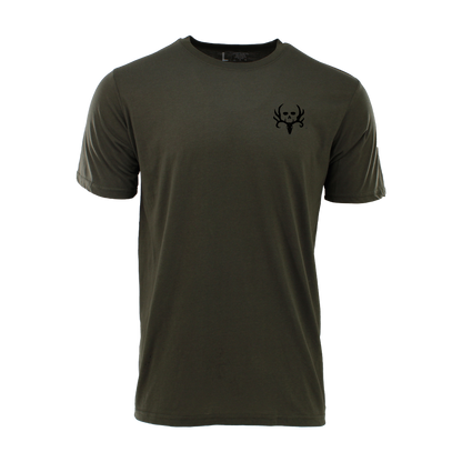 Bone Collector Short Sleeve Durasoft Flag Tee - Forest Night