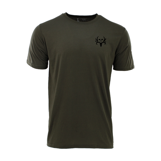 Bone Collector Short Sleeve Durasoft Flag Tee - Forest Night