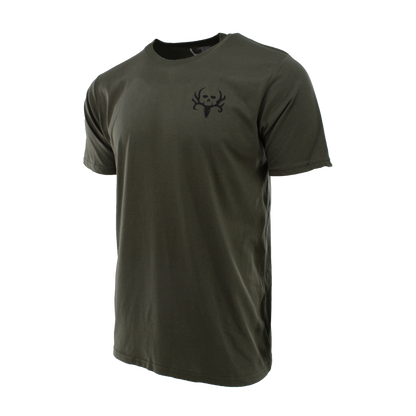 Bone Collector Short Sleeve Durasoft Flag Tee - Forest Night