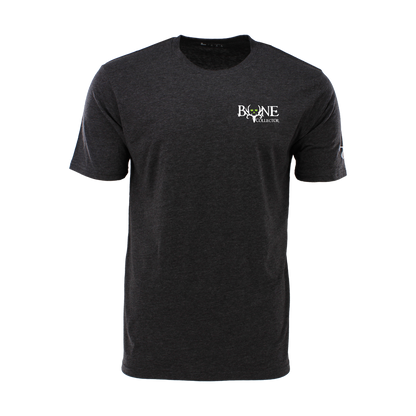 Bone Collector Short Sleeve Durasoft Tee with Chest Logo - Charcoal Heather