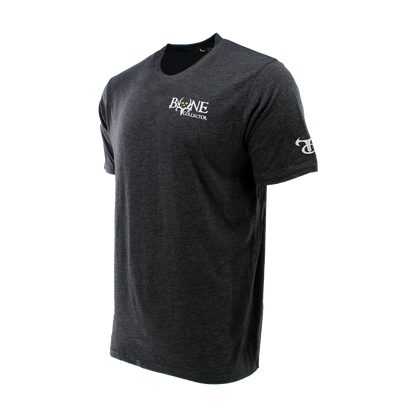 Bone Collector Short Sleeve Durasoft Tee with Chest Logo - Charcoal Heather