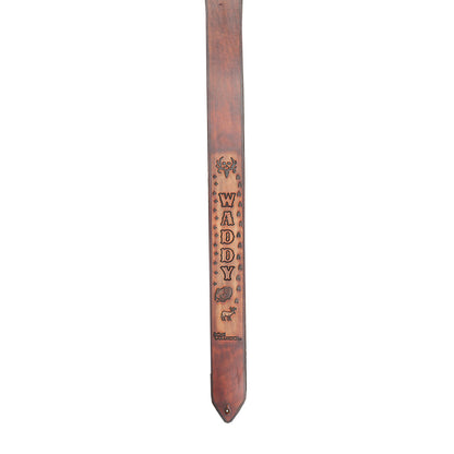 Bone Collector Custom Leather Guitar Sling