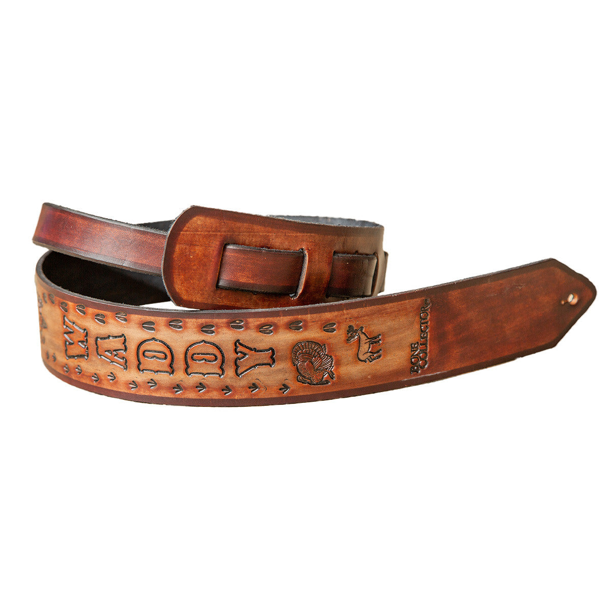 Bone Collector Custom Leather Guitar Sling