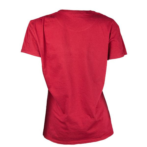 Carved Rose Gold Ladies Lightweight Tee | Canyon Red