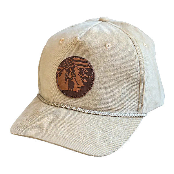 Corduroy Deer Americana Patch Cream