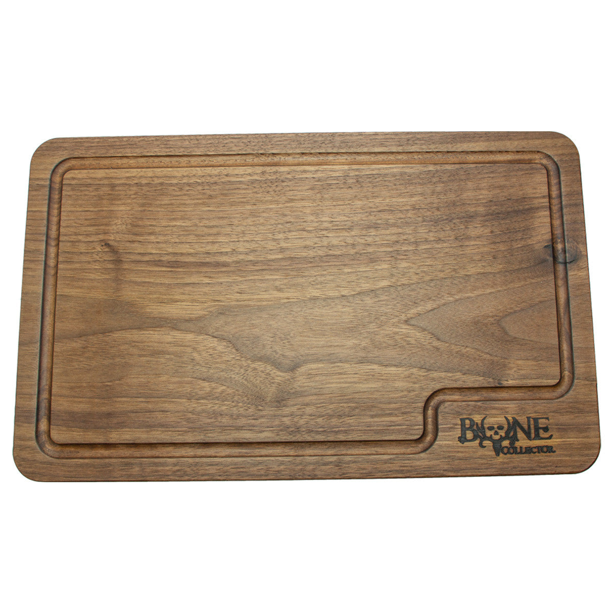 Bone Collector Cooking Solid Walnut Cutting Board Front