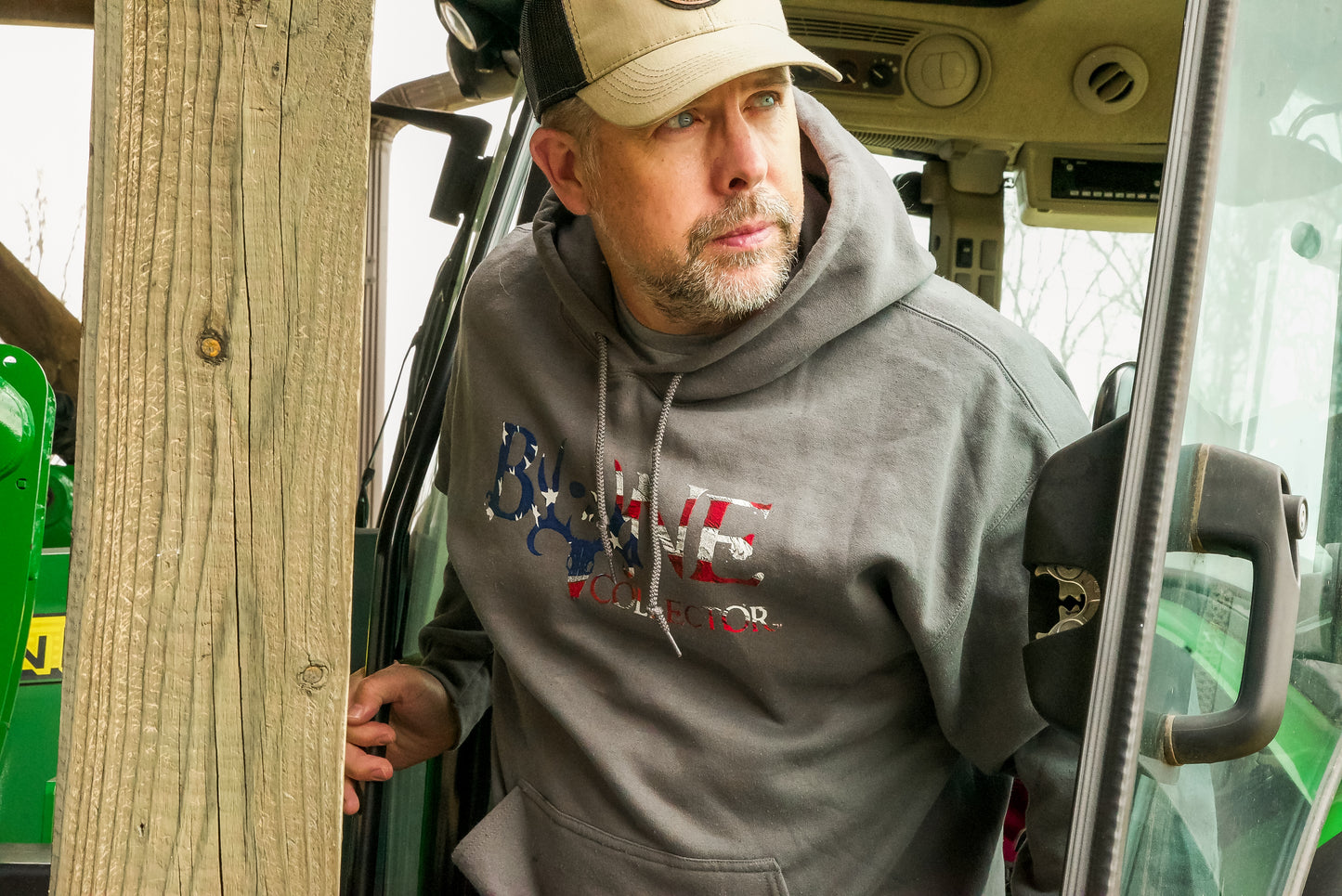 Stars & Stripes Hoodie Black Charcoal