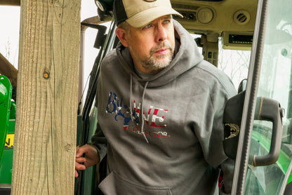 Stars & Stripes Hoodie Black Charcoal