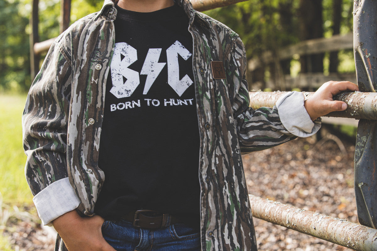 bc raskulls born to hunt youth tee