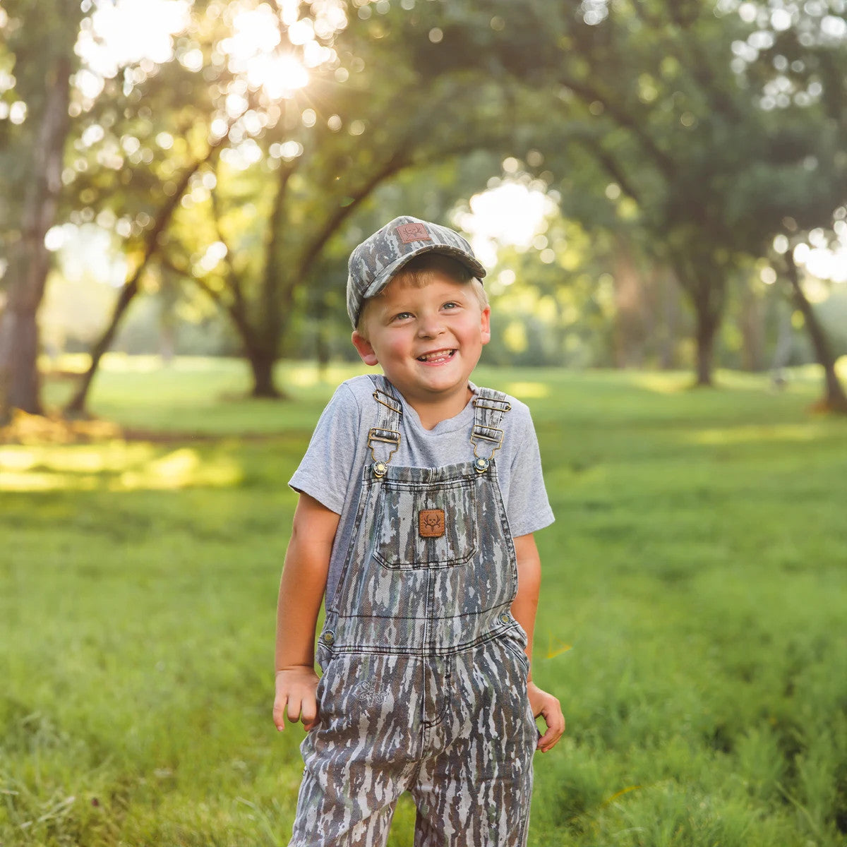Kids' Realtree Camo Twill Overalls for Rugged Outdoor Adventures