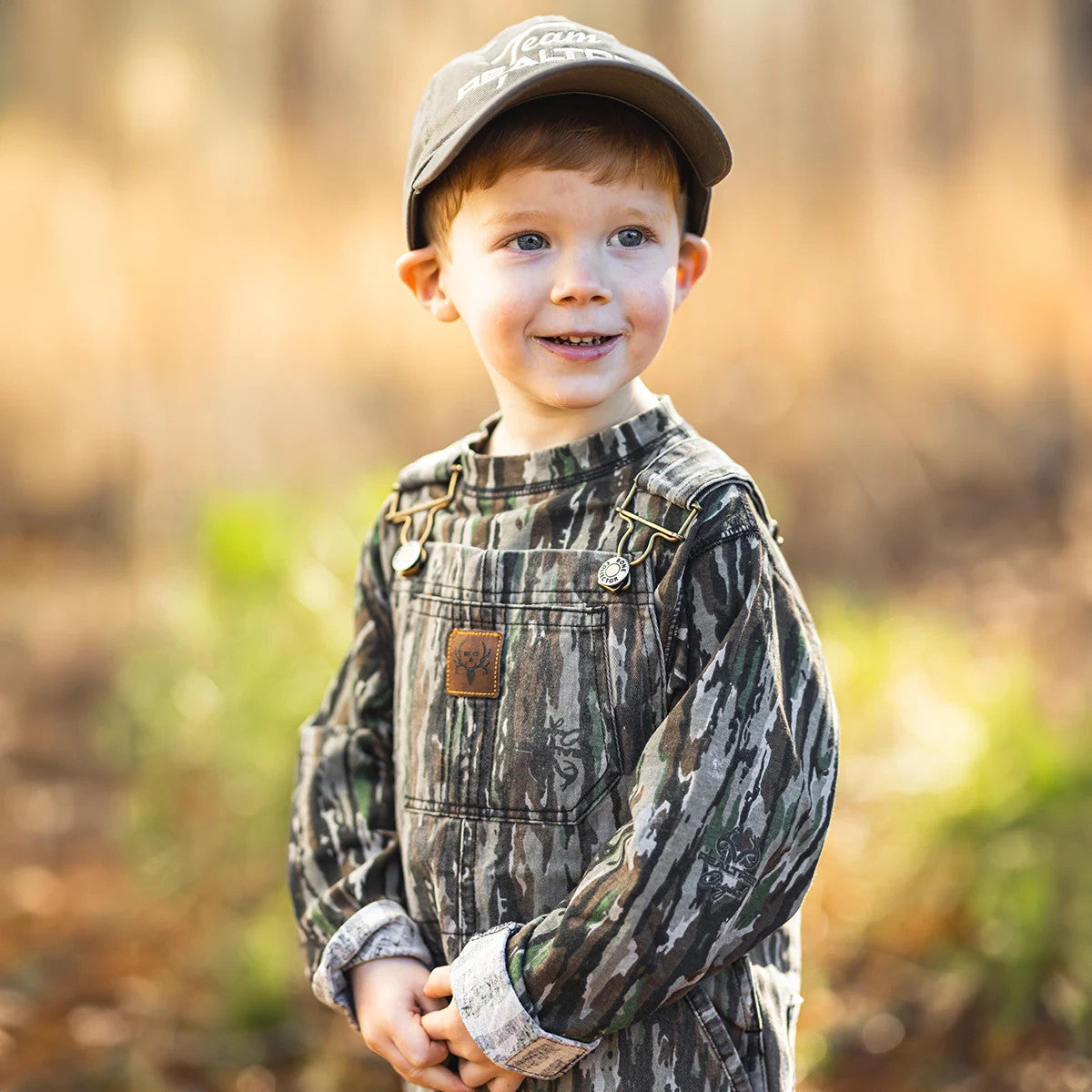 Kids' Realtree Camo Twill Overalls for Rugged Outdoor Adventures