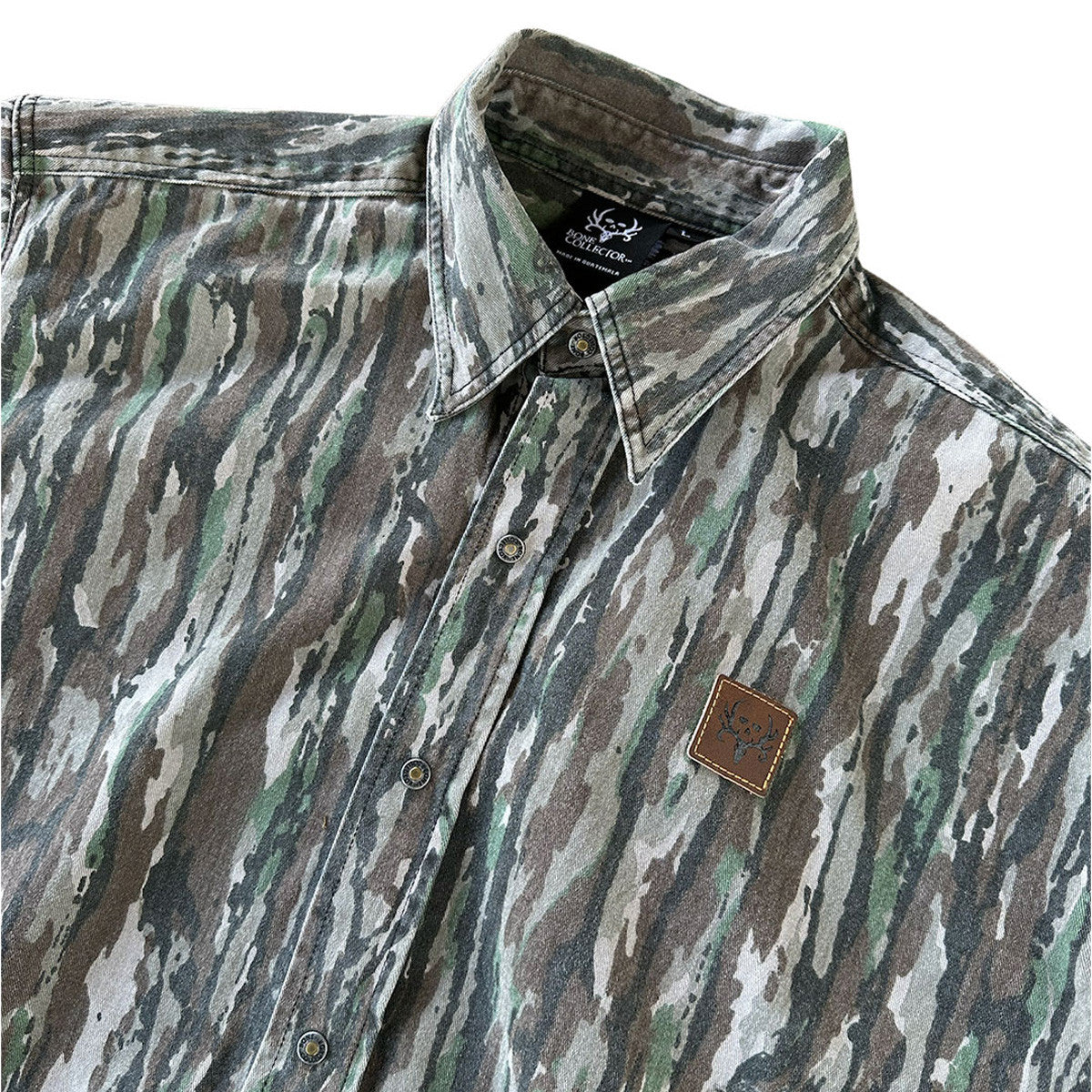bc raskulls man-child adult twill button-up shirt collar