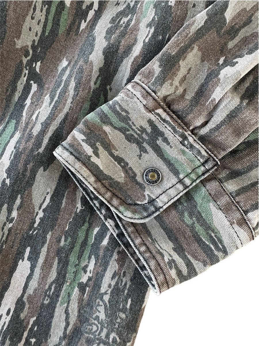 bc raskulls man-child adult twill button-up shirt sleeve cuff