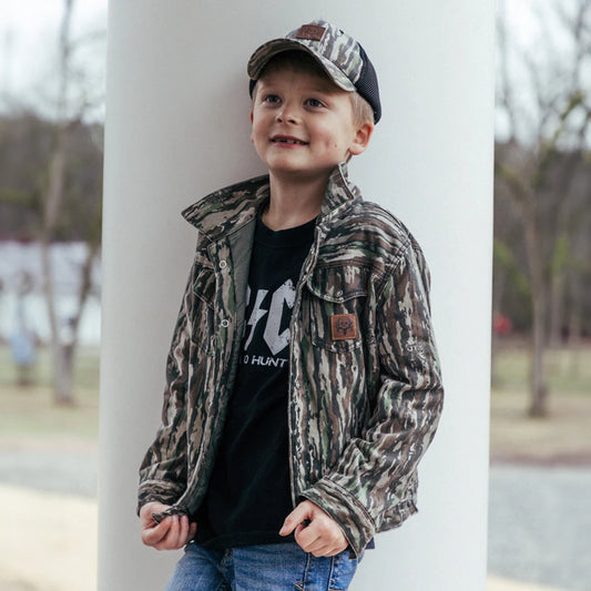 bc raskulls quilted camo jacket for kids