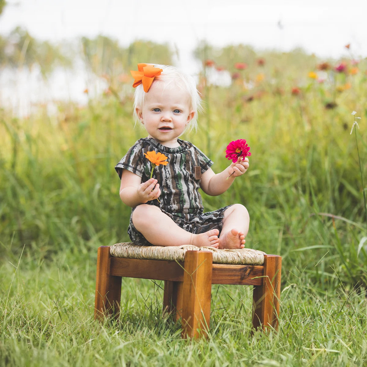 Bc Raskulls Bone Collector Infant Camo Romper for Active First Steps and Outdoor