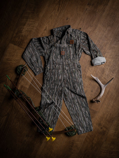 bc raskulls toddler camo twill overalls bowhunter outfit