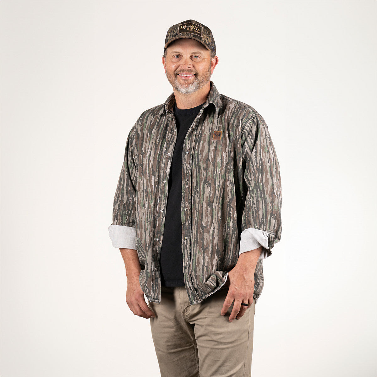 bc raskulls man-child adult twill button-up shirt front MW