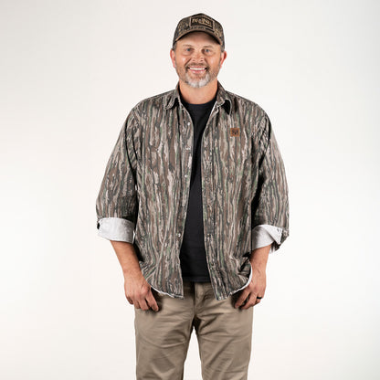 bc raskulls man-child adult twill button-up shirt front Michael Waddell